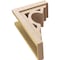 Ekena Millwork 9"W x 18"D x 27"H Classic Sheridan Rough Cedar Woodgrain TimberThane Corbel, Primed Tan CORUR09X18X27SHERCPR - alternate 3